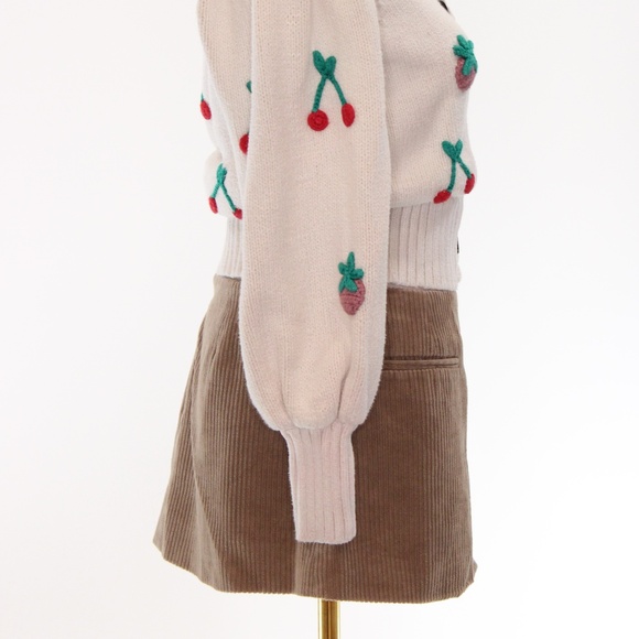 Sandy Liang Crombie Mini Skirt,  Size 8 - Picture 5 of 10